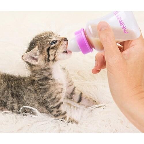 60/150ml Puppy Kitten Feeding Bottle Pet Dog Cat Bady Nursing Water Milk Feeder Set With Cleaning Brush