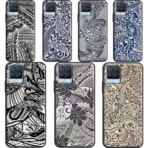 Maori Tribal Samoan Polynesian Phone Cover For OPPO Realme Q3 6 7 8 Pro C3 C11 C21 GT Neo OnePlus 9 Pro 8 Pro 8T 9R Case
