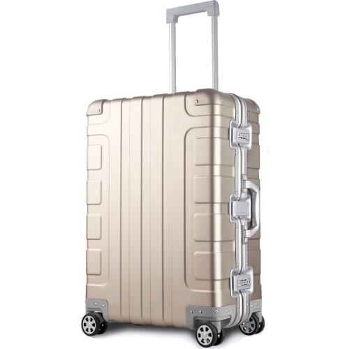 100% Aluminum alloy Luggage ,24 Inches trolley case ,Check-in rolling suitcase