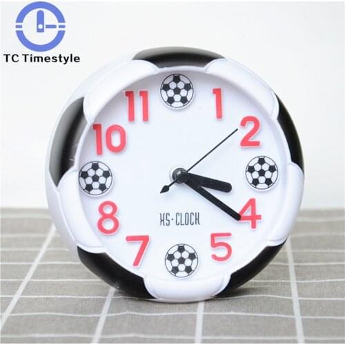 Digital Alarm Clock Kids Reveil Modern Circular Football Needle Table Clock Living Bedroom Alarm Clocks Cute Snooze Function