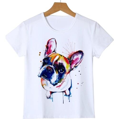 Boys/Girls Summer Hip Hop Print t-shirt Funny Painting Cute Dog Printed 3D T shirt Tops Kids Tees Unisex Top Tee