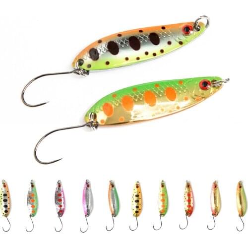 KoKossi 1PCS 2.5G/3.5G/5G Fishing Lures Artificial Bait Metal Bait Spinner Sinking Wobbler Trout Pike Fishing Sports Tackel
