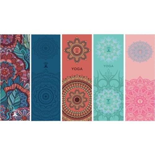 185x63CM Portable Yoga Sports Printed Mat Towels Quick Dry Sweat Absorption Non-slip Cushion Fitness Pilates Towel Blanket