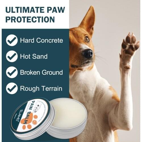 Pet Paw Care Cream Soother Dry Cracked Irritated Organic All Natural Ingredients Moisturizing Protection Forefoot Toe Health