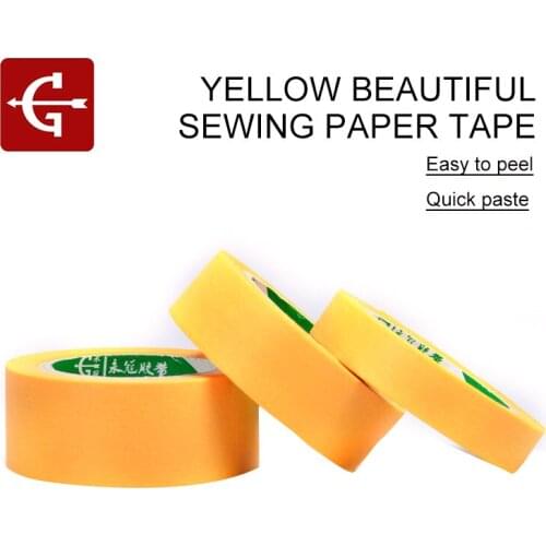 14M /10 Roll Masking Tape Reusable Adhesive Yellow Tape Sticker Decoration Adhesive Masking Tape For Automobile Spraying Shading