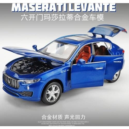 1:32 high simulation Martha Levante toy car car model sound and light pull back alloy car model childrens toy gifts