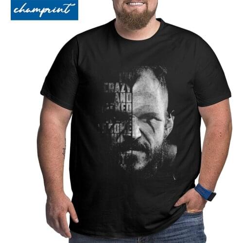 Men Vikings Valhalla Floki Quote Odin T Shirt Cotton Clothes Leisure Round Neck Big Tall Tees Plus Size 4XL 5XL 6XL T-Shirt