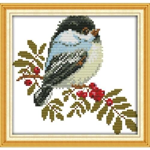 Joy Sunday Exquisite cute bird cross stitch kits Lovely animal series Chinese embroiderys counted needlework decoracion for home
