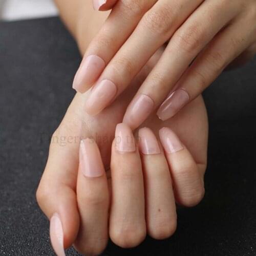 Latest color 24pcs candy color coffin shape nails, popular sales of the king, sexy must complexion G96