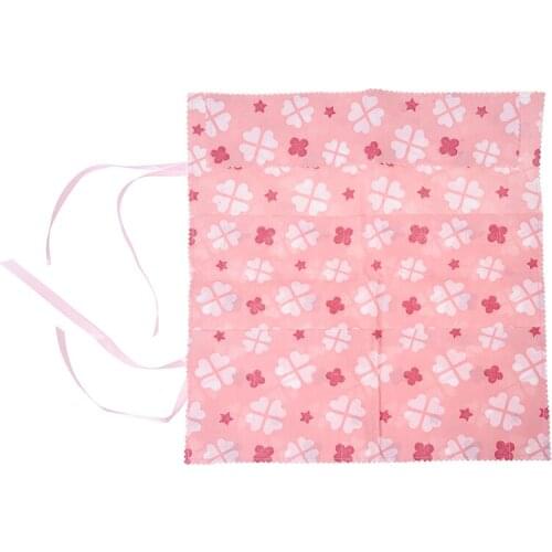 22 Slots Circular Knitting Crochet Needle Hook Organizer Bag Holder Case Pouch Flower Print