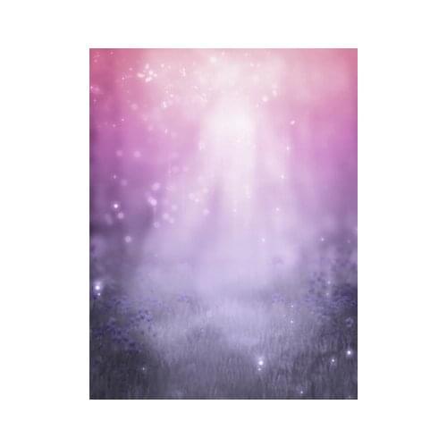 TR 5x7FT Bokeh Purple Violet Flowers Grassland Bokeh Sky Custom Photo Studio Backdrop Background Banner Vinyl 220cm x 150cm