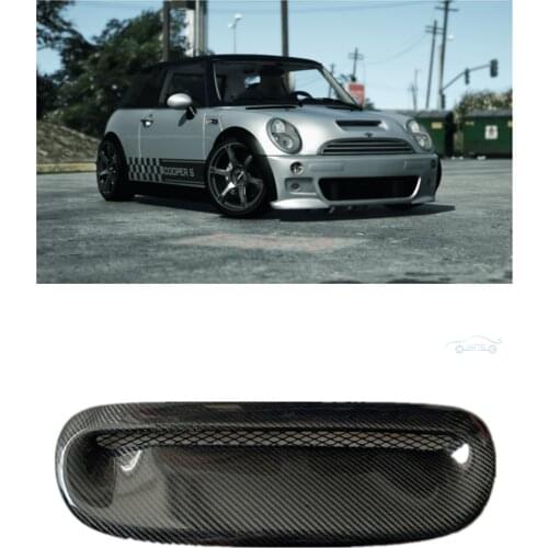 Carbon Fiber Direct Hood Scoop Bonnet Intake Vent Intake Ducts Cover AG Fit For Mini Cooper S MK1 R53 2001-2006 2002 03 2004 05