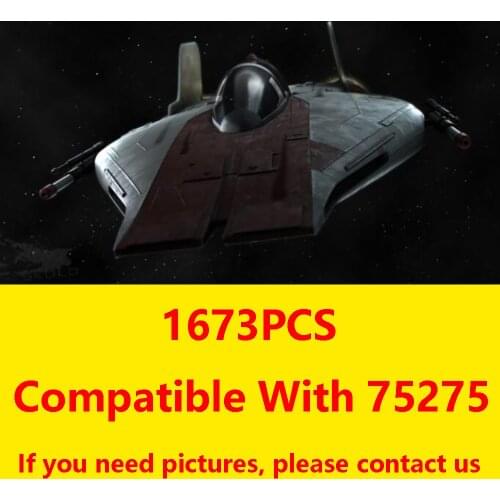 IN STOCK Star Movie Toys A Wing Starfighter Building Block UCS Model Assembly Bricks Kids Birthday Gifts 75275