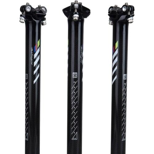 EC90 full carbon fiber bicycle seatpost 3K shiny mountain bike seat tube straight road bike seatpost riding accessories