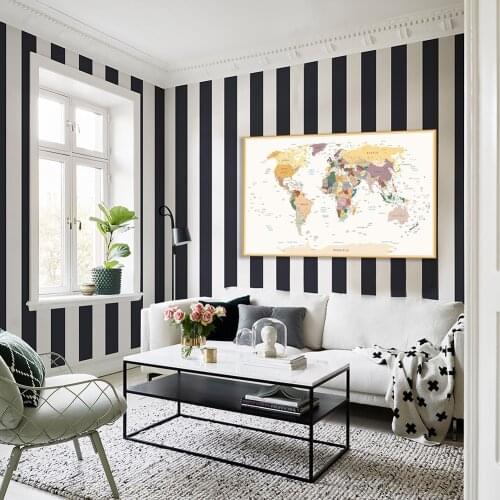 150*100 cm The Vintage World Map Non-woven Canvas Painting Retro Wall Art Poster School Supplies Living Room Home Decoration