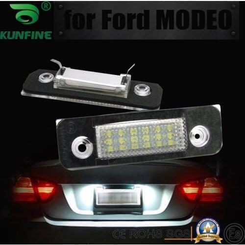2pcs Car LED Number License Plate Light LED License Lamp For Ford Fiesta Fusion Mondeo MK2 OEM No. 1332916 1021802 96BG13550AB