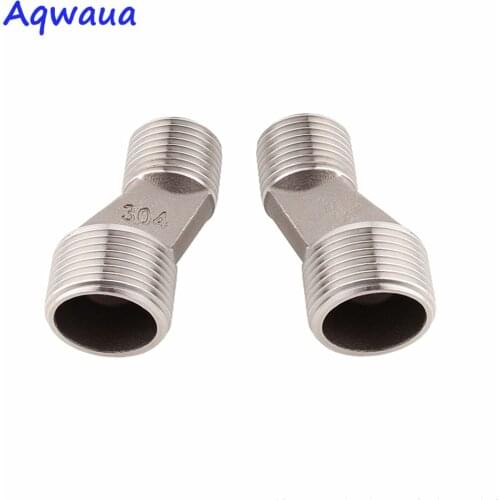 Aqwaua Shower Faucet Adaptor Stainless Steel Wall Mounted Width Adjustable for Mixer Shower Accessories Angle Valve Connector