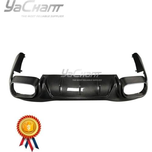 Car-Styling Dry Carbon Fiber Rear Bumper Diffuser Fit For 2019-2020 MB AMG GT50 4D Coupe BBS Style Rear Bumper Diffuser Lip DCF