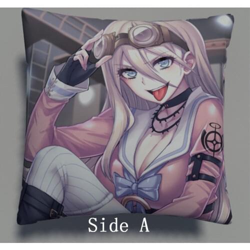 Danganronpa V3 Miu Iruma Fanart Anime Two Side 40*40cm Pillowcases Hugging Pillow Cushion Case Cover Otaku Cute Cosplay Gift New