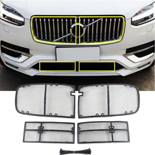 For Volvo XC90 2015~2020 Steel Front Insect Grill Net Screening Protective Mesh Cover 2016 2017 2018 2019 2020 Accessories