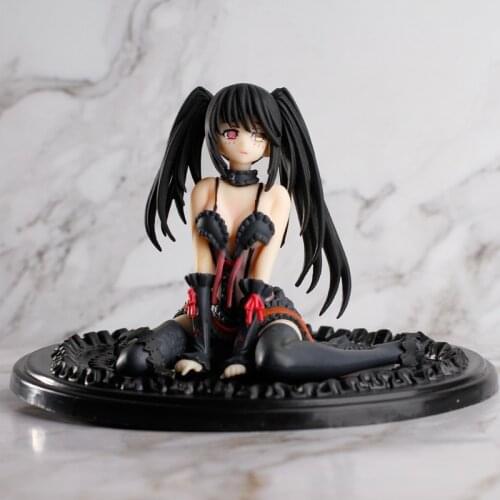 Anime Date a LIVE Tokisaki Kurumi Action Figure Model Sexy Girl Sitting Statue Collection Toy Desktop Decoration Kid Gifts