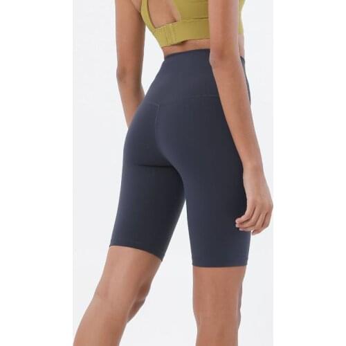 Naked Feel High Waist Workout Gym Biker Shorts Women 4-Way Stretch Squat Proof Training Yoga Fitness Shorts