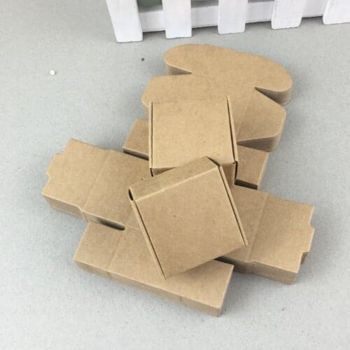 Kraft Paper Aircraft Cardboard Boxes 100pcs/lot Craftwork Gift Ear Rings Wedding Birthday Party Gift Box