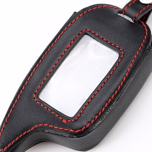 Russian Version for Scher-khan Leather case for Magicar 6/7/8/9 LCD Two Way Car Alarm System M6 M7 M8 M9 Cover