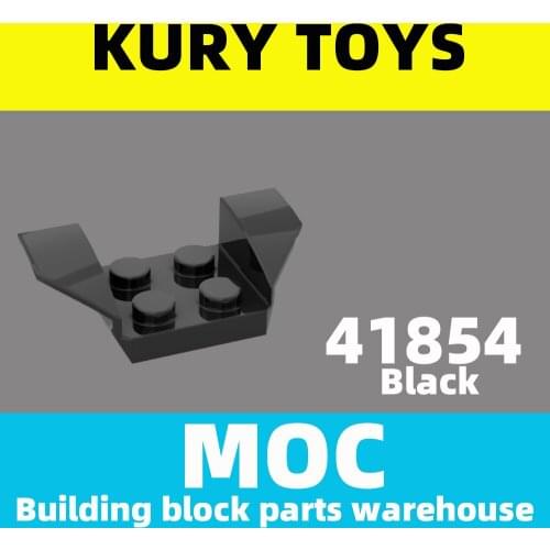 Kury Toys DIY MOC For 41854 100pcs Building block parts For Vehicle, Mudguard 2 x 4 with Flared Wings