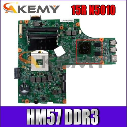 N5010 Laptop Mainboard CN-06V89F 06V89F 0VX53T Motherboard for DELL Insprion 15R N5010 48.4HH01.011 HM57 DDR3 100% Test OK