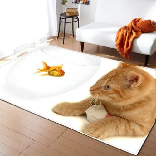 Animal New cartoon big carpet Hot Sale Modern 3D printed Kids Carpets For Child Room Non-slip Mat Antifouling Rug Factory Supply