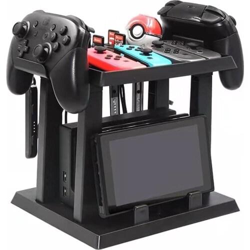 Switch Multi-Function Storage Bracket for Nintendo Switch Poke Ball Controller Switch Dock Set, Headsets,Charging Cable Game