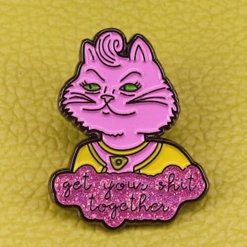 Princess Carolyn Enamel Pin Badge Get Your Shit Together Brooch
