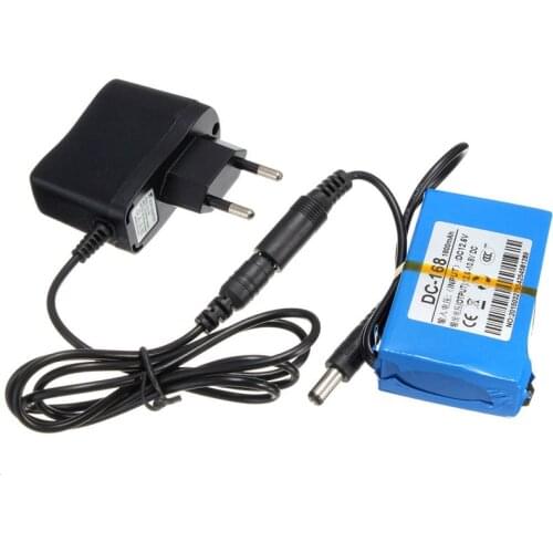 Durable DC-168 DC168 DC 12V 1800mAh Portable Li-ion Rechargeable Polymer Power Battery Pack with AC Wall Charger