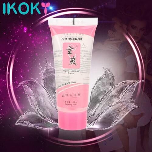 IKOKY Professional Sex Lubricant Anesthesia Anti-Pain Vagina Tighten Gel Lubricating Gel Sex Products Lubricant Adult 25ML