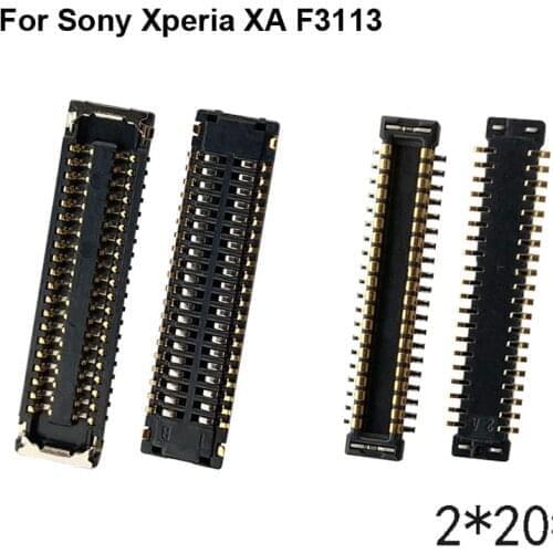 2pcs FPC connector For Sony Xperia XA F3113 LCD display screen on Flex cable on mainboard motherboard For Xperia XA1 G3116 G3112