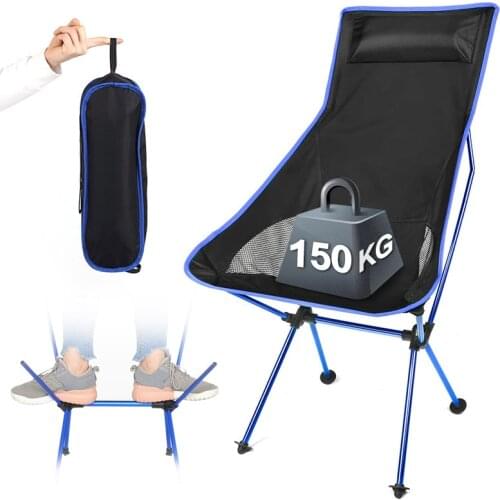 Folding Fishing Chair Camping Seat Oxford Cloth Portable Office Home Hiking Lengthen Ultralight Outdoor Camping Chair