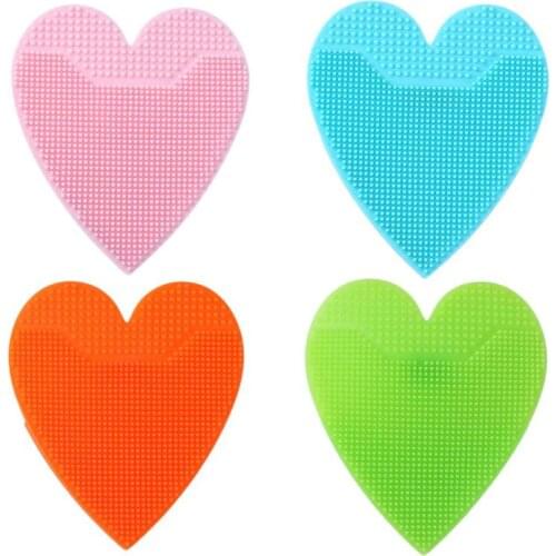 Foldable Infant Bath Brushes Kids Face Sensitive Skin Brush Silica Gel Cleansing Brush Cleans Soft Baby Bath Shower Product Care