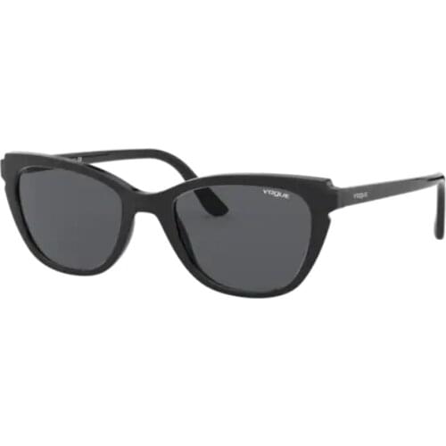 Vogue 5293 S W44/87 53 Sunglasses, Woman Sunglasses, Black Frame, Grey Lens, High Quality Vision, %100 UV