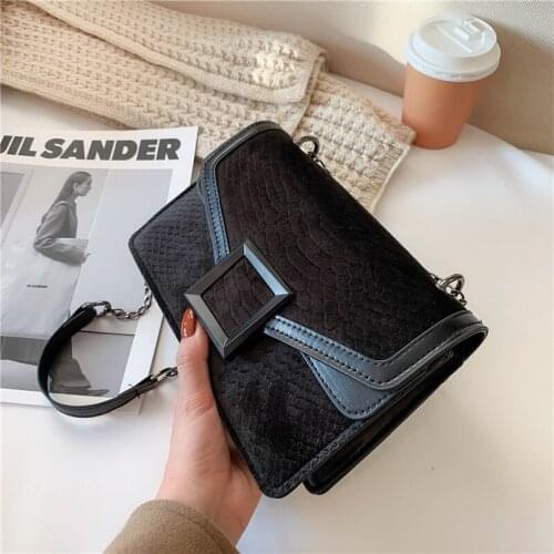 Crossbody Bag Bags Fashion Shoulder Handbags Women Square PU Leather Designer Messenger Bag Female