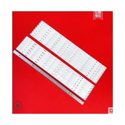 70pcs LED Backlight Strip for LB49016 V1_00 GJ-2K16-490-D712-P5-R/L 01N21 01N22 TPT490U2 49PUS6401 49PUH6101 49PUS6762 49PUS6272