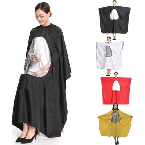 4 Colors Hairdressing Cloth Cape Gown Transparent New Waterproof Display Window Haircut Barbers Covers Wrap Pro Styling Tools