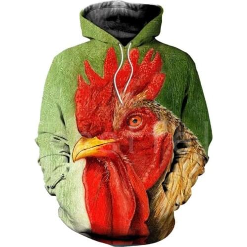 Tessffel Animal Symbol Chicken Rooster Funny Crewneck NewFashion Tracksuit Harajuku 3DPrint Zipper/Hoodies/Sweatshirts/Jacket 10
