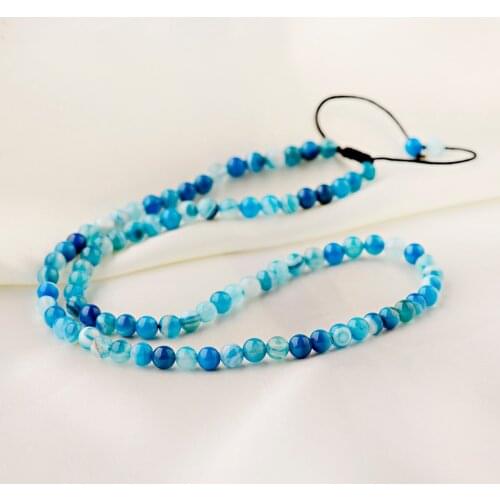 Natural Stone Beads Necklaces For Women Female 2019 Trendy Ethnic Tiger Eye Payer Necklace Fashion Mala Jewelry