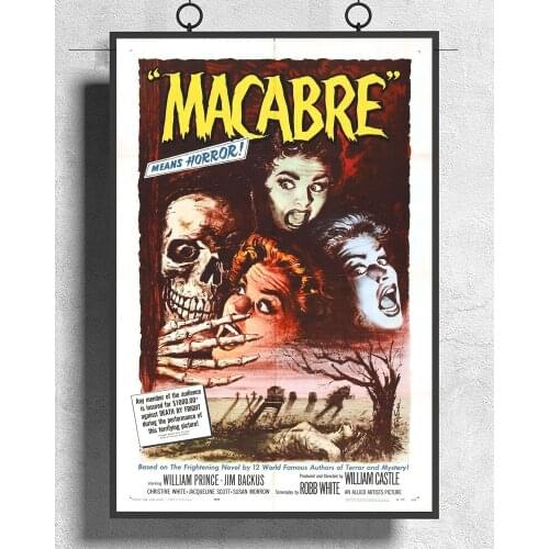 L503 MACABRE Movie RARE Horror Silk Fabric Poster Art Decor Indoor Painting Gift