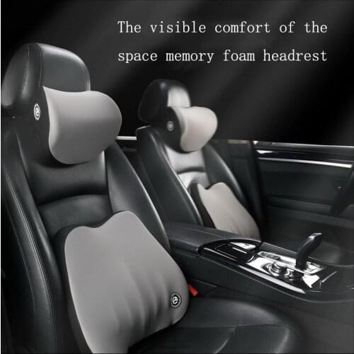 Interior Car Accessories Comfort Neck Headrest Travel Pillow Lumbar Support Vehicle Supplies Seat Protection Plush Waist Cushion
