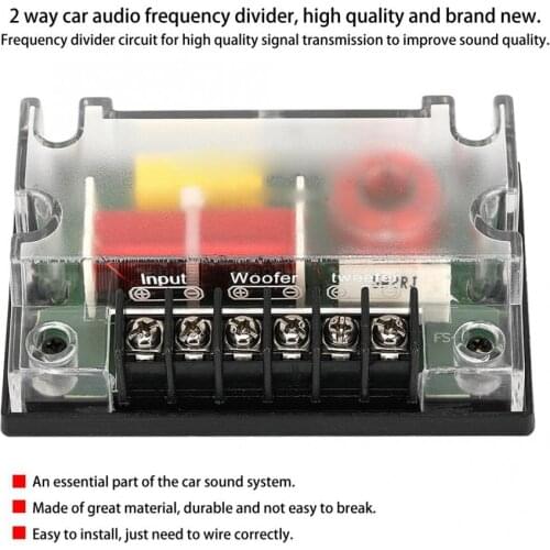 Car component speakers 2 Way Car Audio Frequency Divider Speaker Sound Filter Auto Accessories car accessories