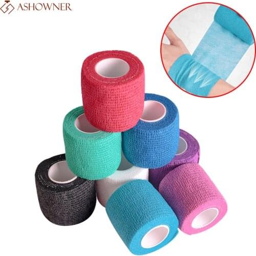 Disposable Bandage Wrap Tattoo Knee Pad Sport Wrap Tape Self Adhesive Elastic Bandage Tape Tattoo Permanent Makeup Accessories