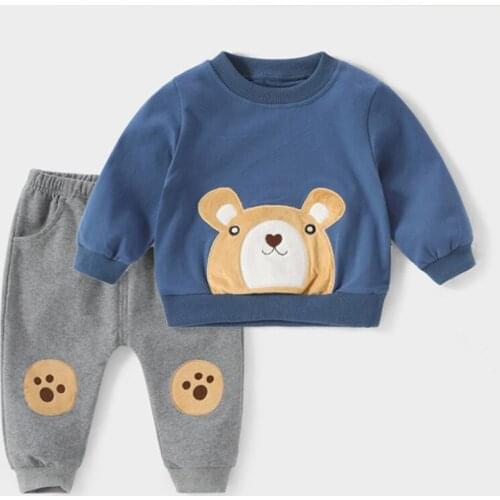 Kids Casual Tracksuit For Boys Sets 2020 Spring Autumn New Toddler Girl Long Sleeve Top Pant 2pcs Outfit Children Clothing Suit