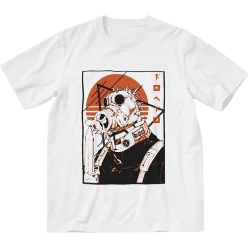Caiman Dorohedoro T Shirt for Men Cotton Print T-shirt Streetwear Tshirt Short Sleeve Anime Manga Kaiman Tee Tops
